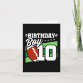 10-jähriges Party Thema 10. Geburtstag Junge Karte (Vorderseite)