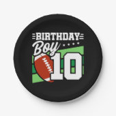 10-jähriges Party Thema 10. Geburtstag Junge Pappteller (Vorderseite)