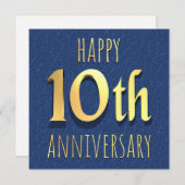 10. Jubiläum Feiertagskarte (Vorne/Hinten)