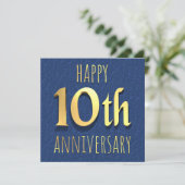 10. Jubiläum Feiertagskarte (Stehend Vorderseite)