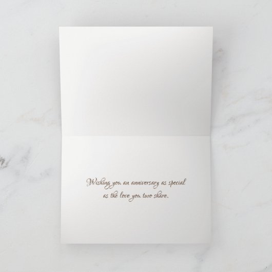 10. Jubiläum Hirschfeind Bouquet Karte (Innenseite)