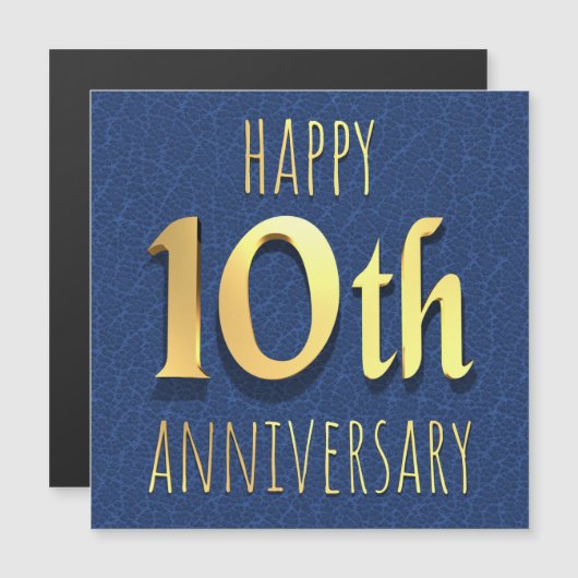 10. Jubiläum Magnetkarte (Vorne/Hinten)