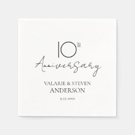 10. Jubiläum Minimal Napkins Serviette