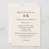 10. Jubiläum Party Einladung Vintage Bibel (Rückseite)