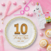 10. Jubiläum Personalisiert Pappteller (Party)
