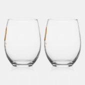 10. Jubiläum Personalisiert Weinglas Ohne Stiel (Links)