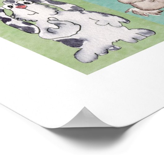 10 Kaninchen Custom Poster (Ecke)