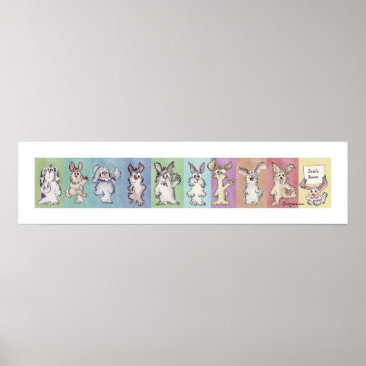 10 Kaninchen Custom Poster (Vorne)