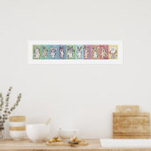 10 Kaninchen Custom Poster (Küche)