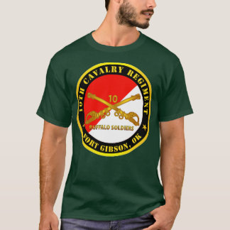 10. Kavallerie-Regiment Fort Gibson OK Buffalo Sol T-Shirt