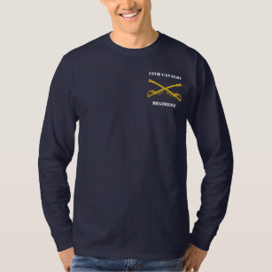 10. Kavallerie-Regiment-langes Hülsen-T-Shirt T-Shirt