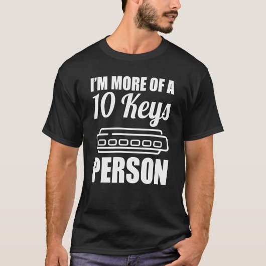 10 Keys Person Harmonica Player T-Shirt (Vorderseite)