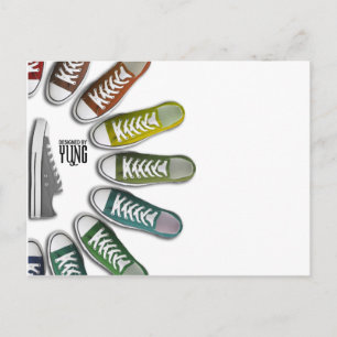 10 Klassische Sneaker Postkarte