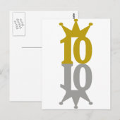 10-Kronenreflektion Postkarte (Vorne/Hinten)