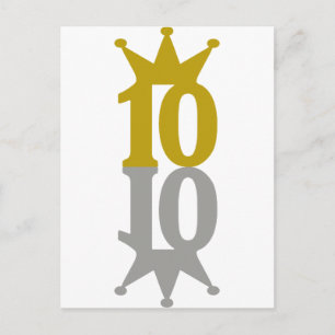 10-Kronenreflektion Postkarte