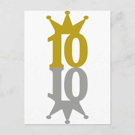 10-Kronenreflektion Postkarte (Vorderseite)