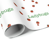 10 Ladybugs Geschenkpapier (Rolleneckpunkt)