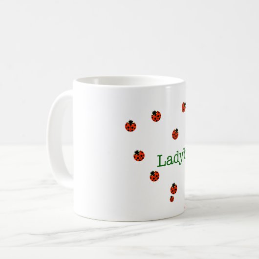 10 Ladybugs Kaffeetasse (Vorderseite Links)