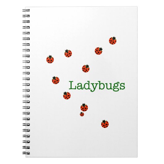 10 Ladybugs Notizblock (Vorderseite)