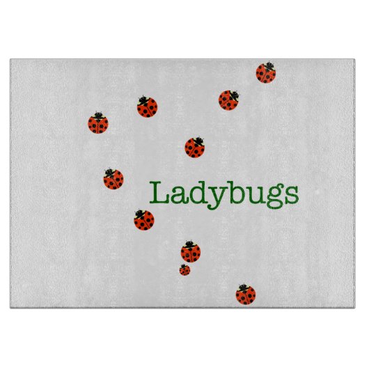 10 Ladybugs Schneidebrett (Vorderseite)