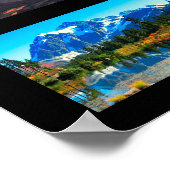 10 Landschaftsfoto Vorlage & Text Galerie Schwarz Poster (Ecke)