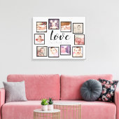 10 Liebe FotoCollage Leinwanddruck (Insitu (Wohnzimmer))