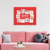 10 Liebe FotoCollage Leinwanddruck (Insitu (Wohnzimmer))