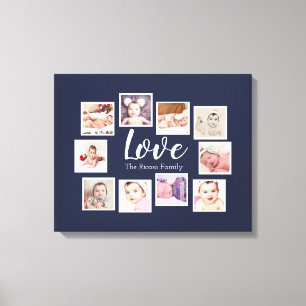 10 Liebe FotoCollage Leinwanddruck