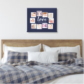 10 Liebe FotoCollage Leinwanddruck (Insitu (Schlafzimmer))