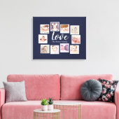 10 Liebe FotoCollage Leinwanddruck (Insitu (Wohnzimmer))