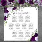 10 Lila Rose Chic Wedding Seating Chart Poster