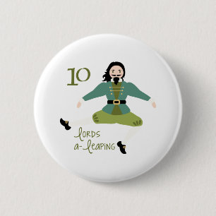 10 Lords A-Leaping Button