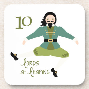10 Lords A-Leaping Getränkeuntersetzer