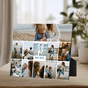 10 Mama mit Kindern Benutzerdefinierte Fotocollage Fotoplatte