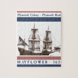 10 mayflower Plymouth-Kolonie Puzzle