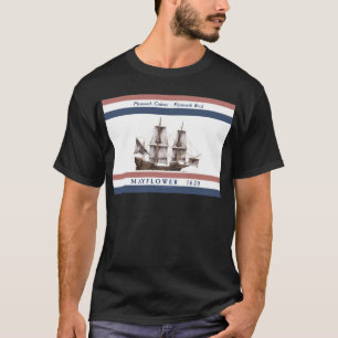 10 mayflower Plymouth-Kolonie T-Shirt