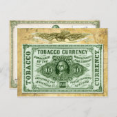 10 mg Tabakwährung Postkarte (Vorne/Hinten)