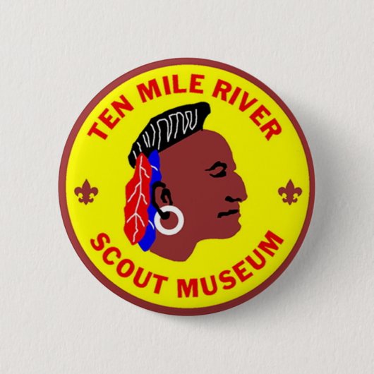 10 Mile River Scout Museum Logo Button 2 1/4 Zoll. (Vorderseite)
