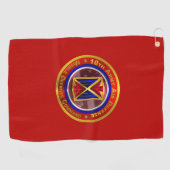 10. Militär- und Raketenabwehrkommando Golfhandtuch (Horizontal)