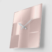 10 Minute-Minimalismus-Quadrat-Geometrie-Rosen-Lux Quadratische Wanduhr (Winkel)
