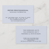 10 Moderne Berufliche Visitenkarte hellblau (Vorne/Hinten)