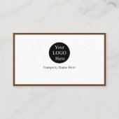 10 moderne braune Logos fördern den Markennamen de Visitenkarte (Rückseite)