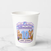 10 Monate Baby-Meilenstein-Explorer Pappbecher (Vorderseite)