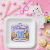 10 Monate Baby-Meilenstein-Explorer Pappteller (Party)