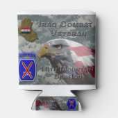 10. Mountain Div Iraq Combat Veteran Dosenkühler (Rückseite)