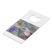 10. Mountain Div Iraq Combat Veteran Geldbeutel Flaschenöffner (Rückseite Schrägansicht)