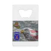 10. Mountain Div Iraq Combat Veteran Geldbeutel Flaschenöffner (Rückseite)