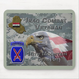 10. Mountain Div Iraq Combat Veteran Mousepad
