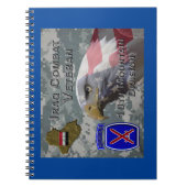 10. Mountain Div Iraq Combat Veteran Notizblock (Vorderseite)