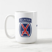 10. Mountain Division "Mountaineer" Abzeichen Kaffeetasse (Links)